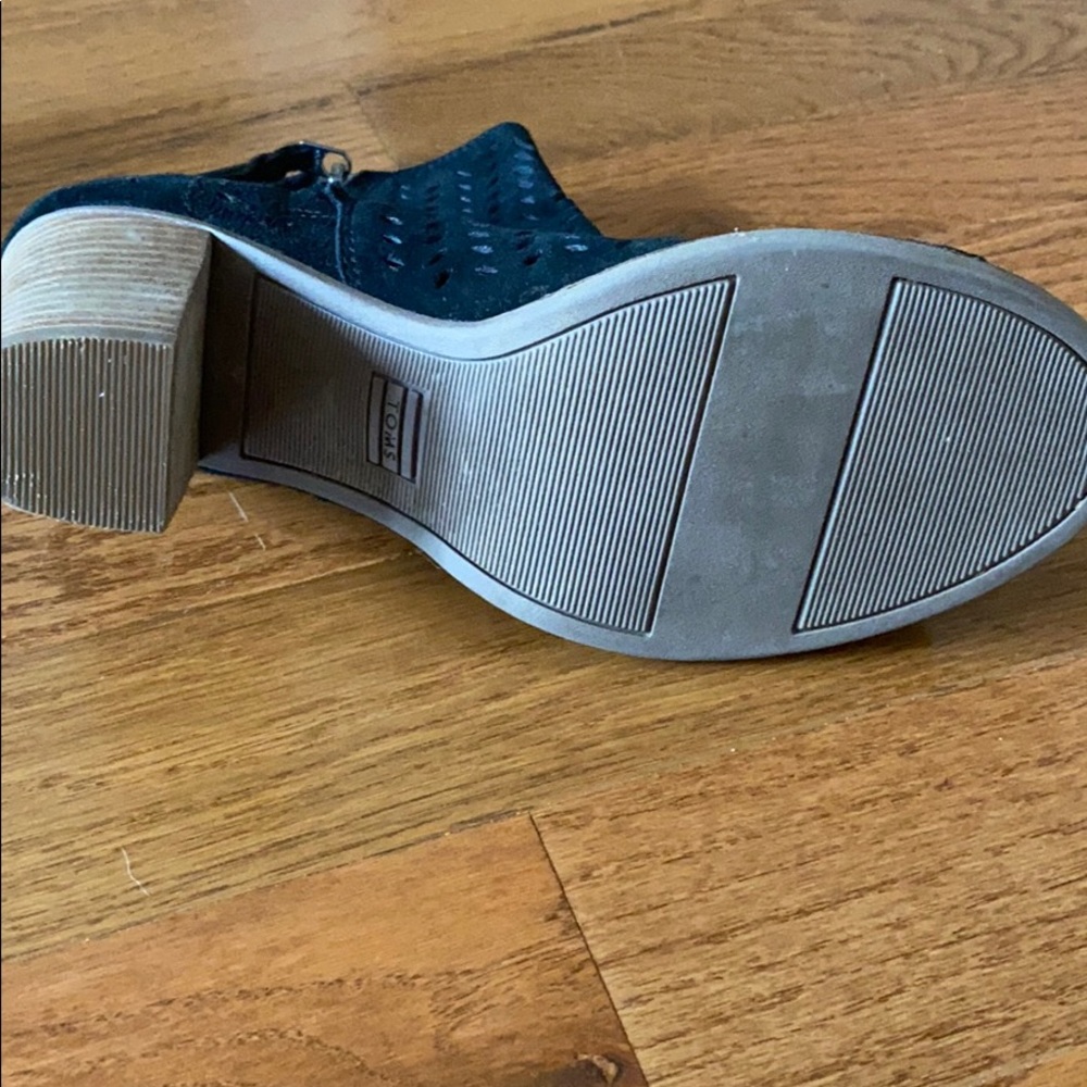 Majorca Suede Peep Toe Bootie - Picture 5 of 5